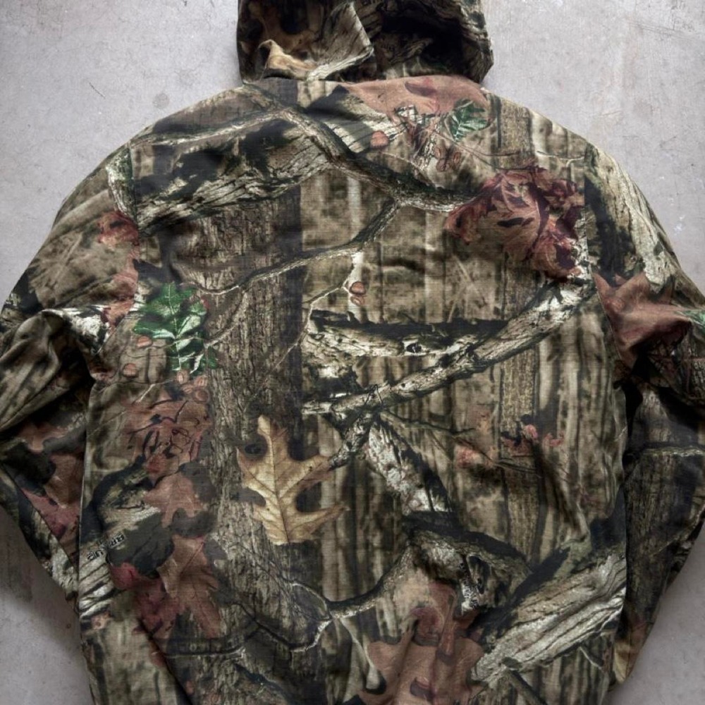 Mossy Oak Break-Up Infinity Camo Jacket Mens Medium Vintage Down Hunting Coat - Picture 6 of 6